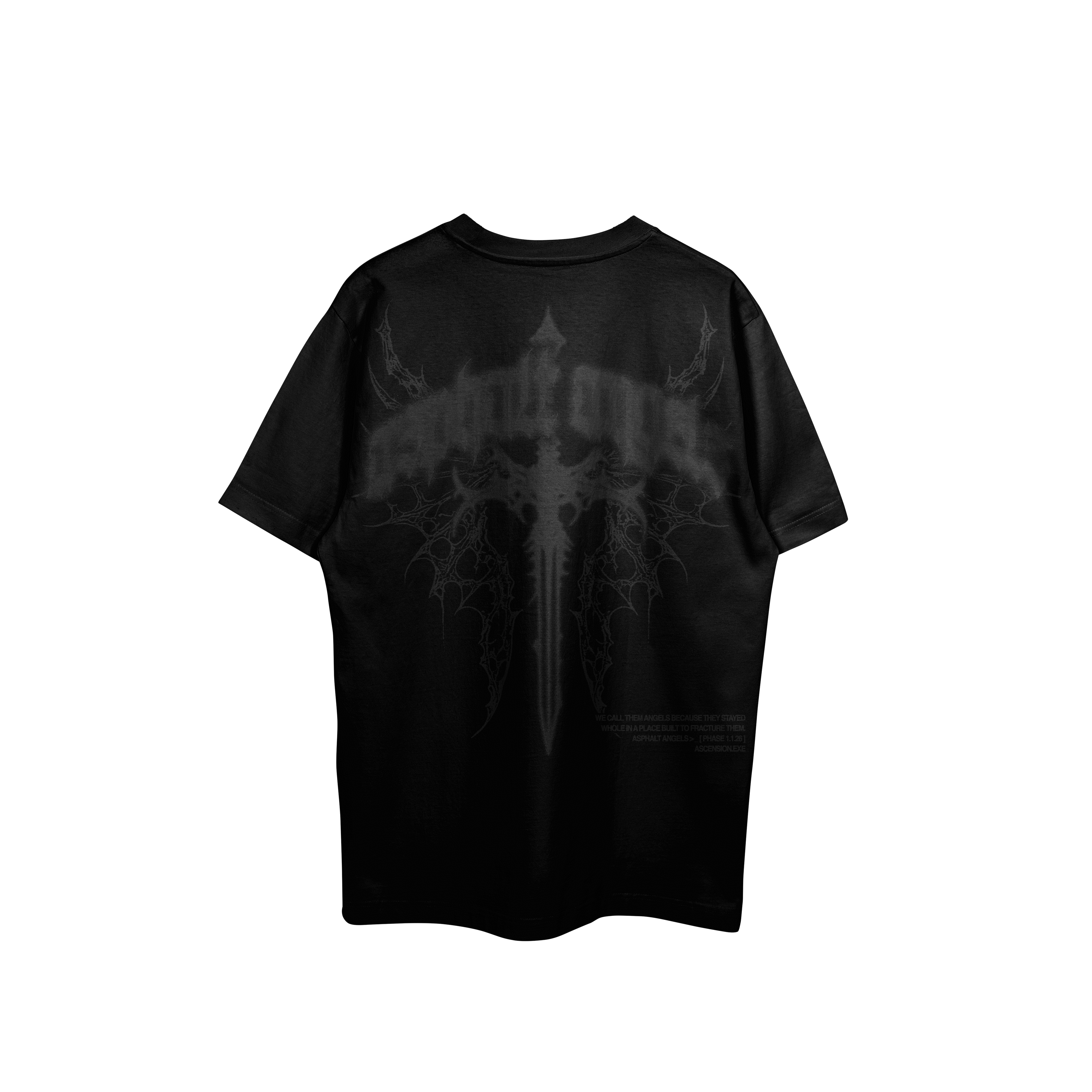 ASCENSION TEE BLACK ON BLACK